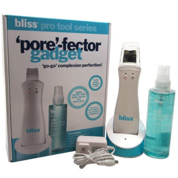 BLISS 2pc SET "PORE"-FECTOR SONIC FACE SKIN CLEANSING TOOL & TONER**NEW IN BOX! - Picture 2 of 9